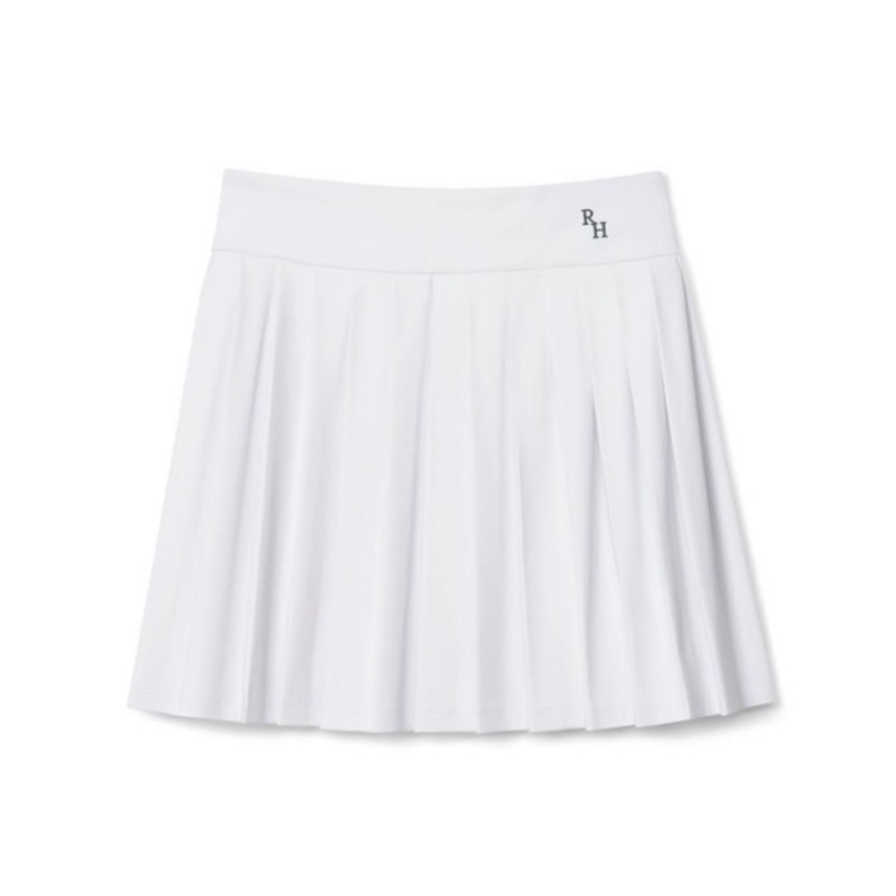 Recreational Habits Naomi Pleated Skirt in White